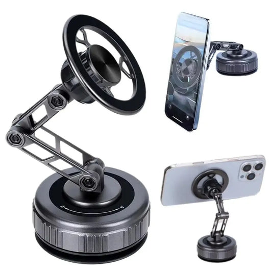 Phone Holder With Vacuum Magnetic  360°