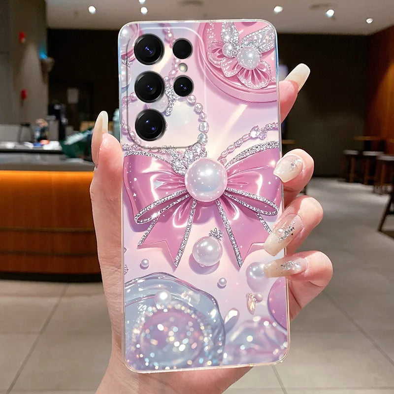 New Hot Samsung Galaxy S26 Ultra S26 edge S 26 Plus Cover Luxury Pretty Butterfly