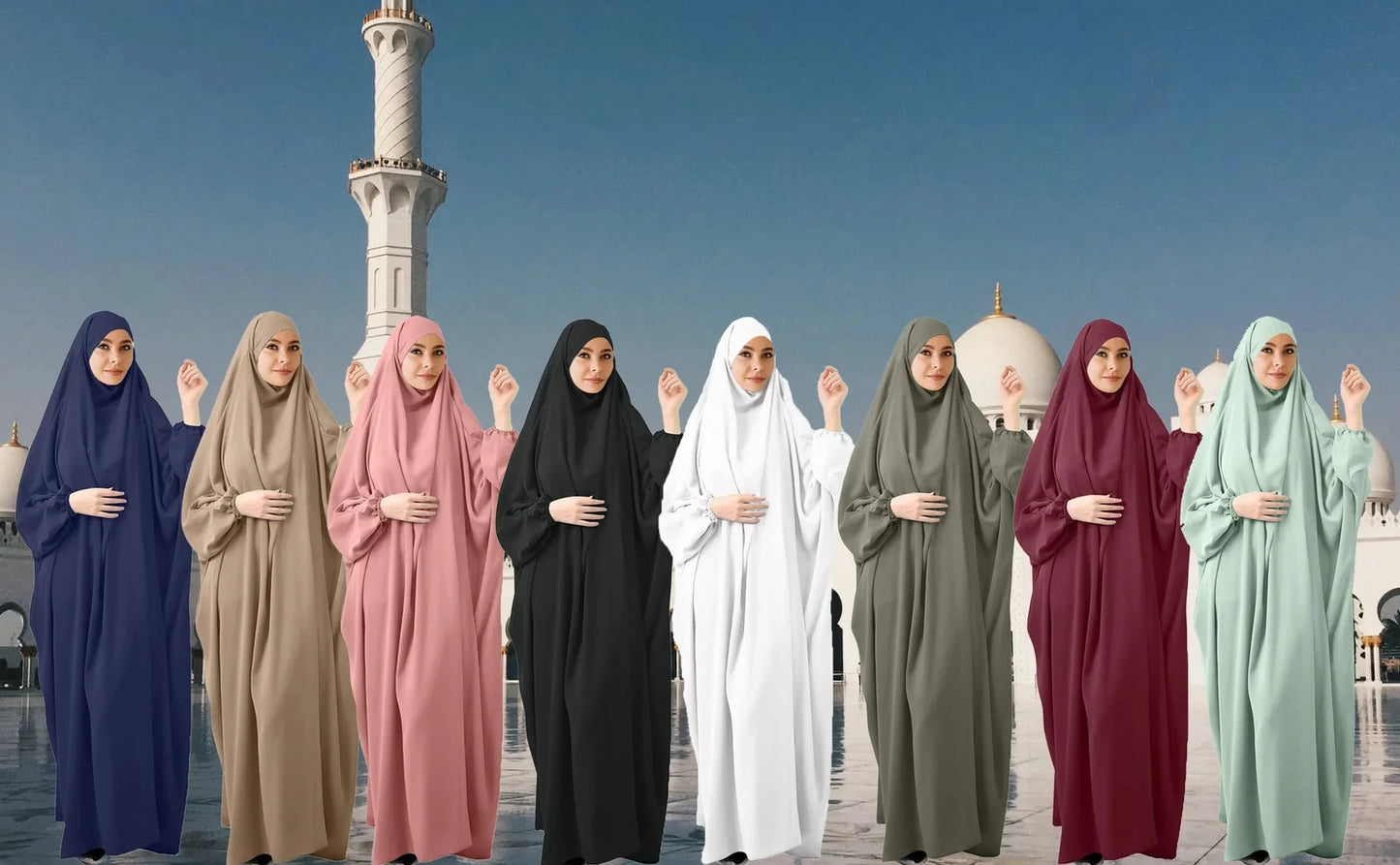 Wholesale Breathable Hijab Liturgical Wear Lslamic Turkish Robe Women Dubai Muslim Standard Apparel Middle East Abaya