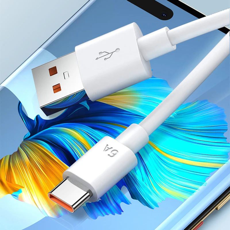 6A 66W Super Fast Charger Type C Cable