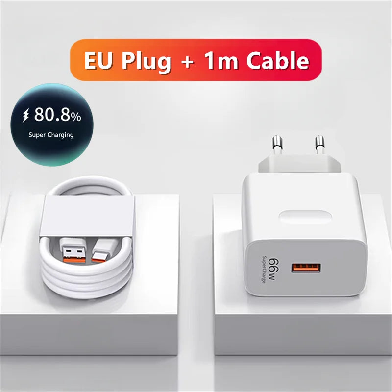 6A 66W Super Fast Charger Type C Cable