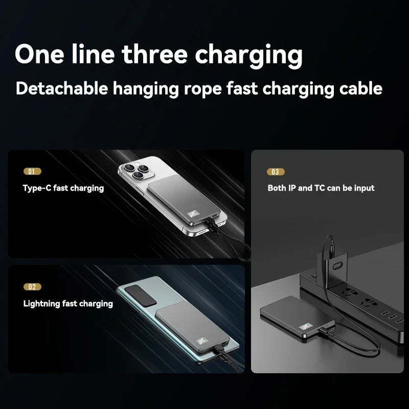 Magnetic Fast  Wireless Charger  3in1  For Samsung , iPhone and More...