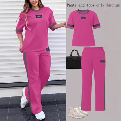 SpringSummer  Two-Piece Set With Short Sleeves