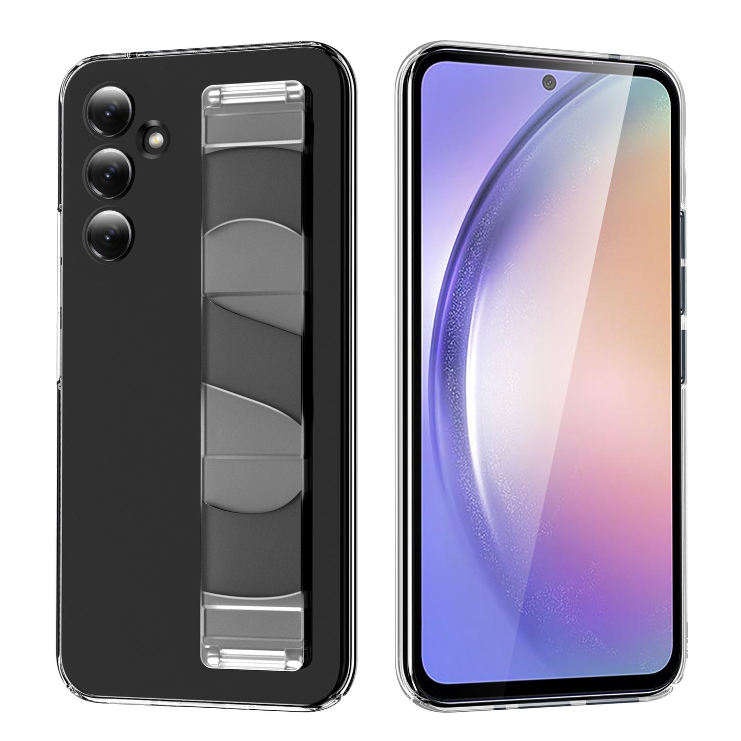 All-in-one Transparent Frosted Case A54 Cover