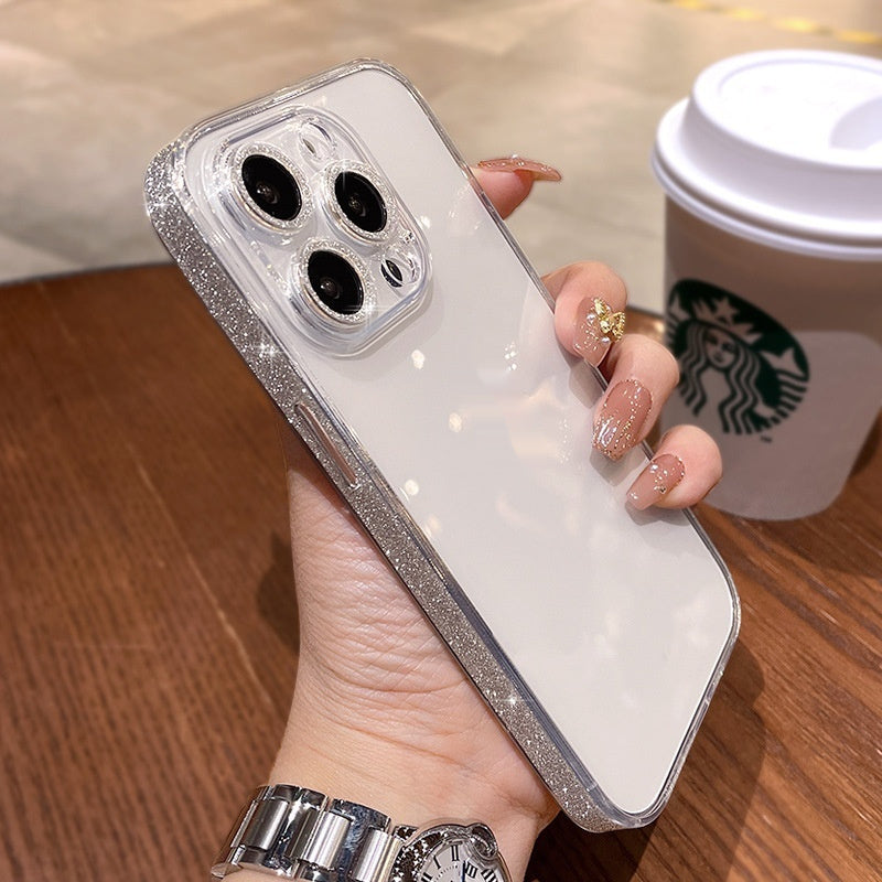 Starry Glitter For 14promax Phone Case Transparent