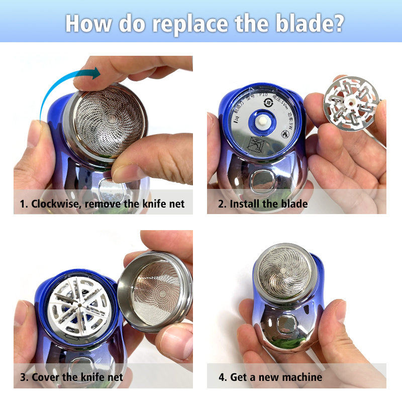 Mini USB Electric Shaver Wet & Dry Painless For Men