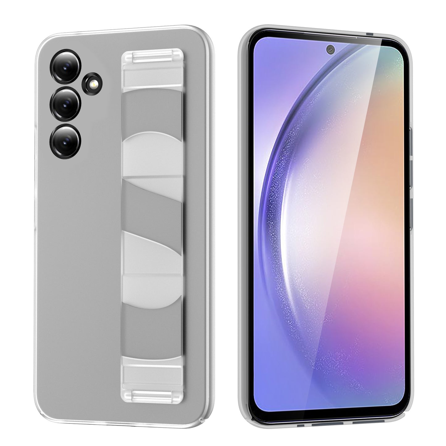 All-in-one Transparent Frosted Case A54 Cover