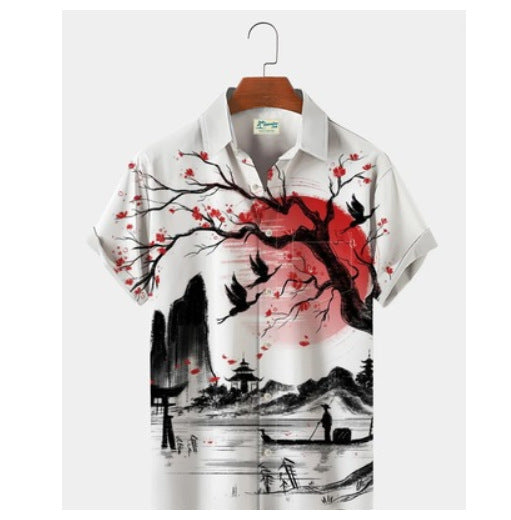 Fashion Personality 3D Digital Printing Men's Shirt
